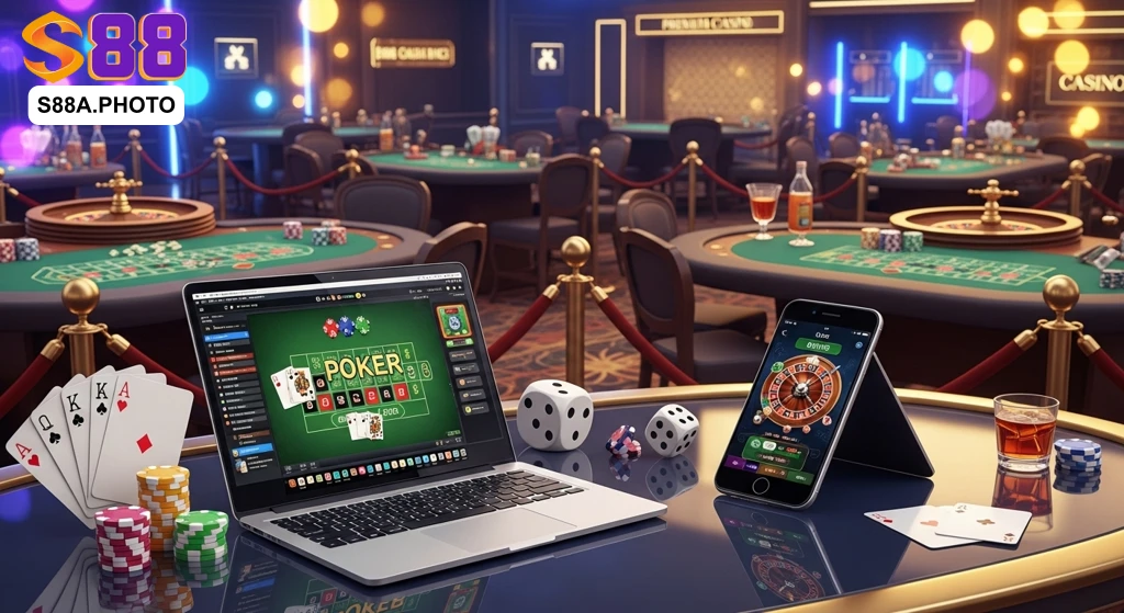 Các sảnh game của casino S88VIP luôn đông vui, náo nhiệt